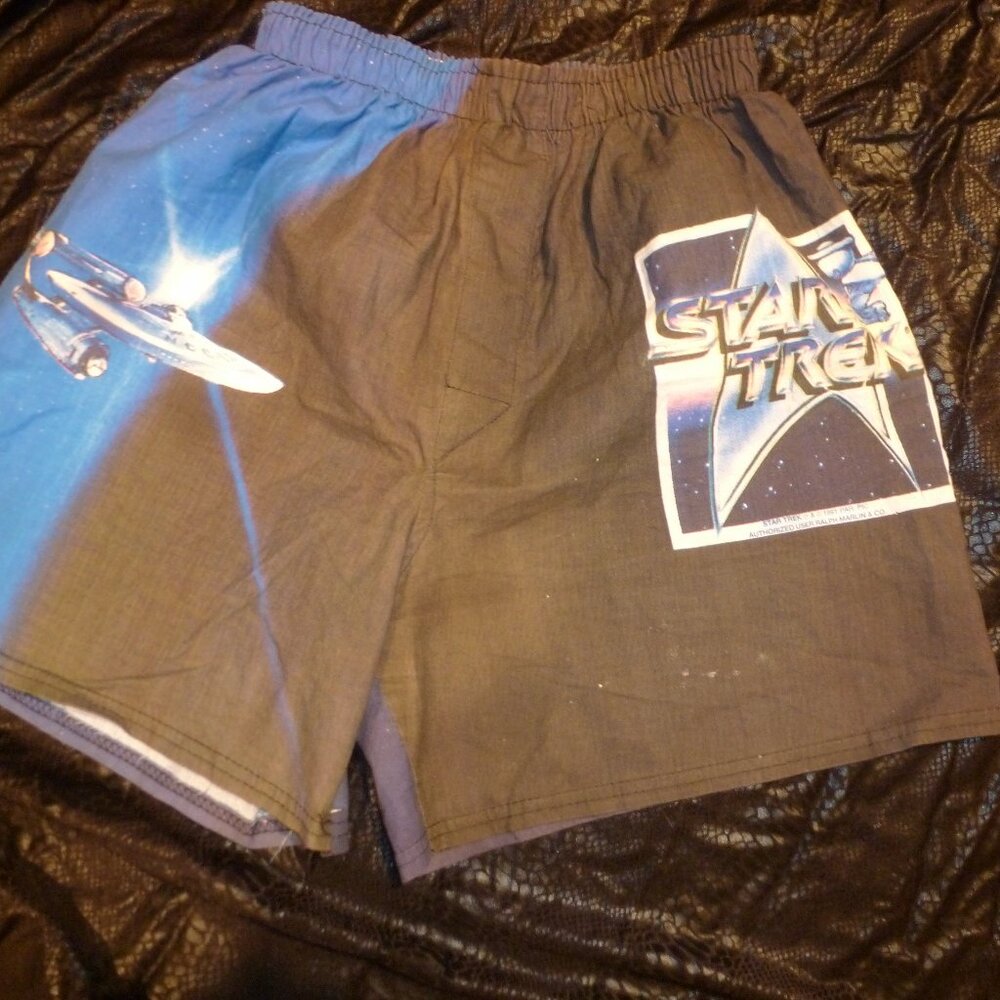 Sale- UNISEX 100% Cotton Star trek Boxers, Large, Multi color. Made in USA.Sz L